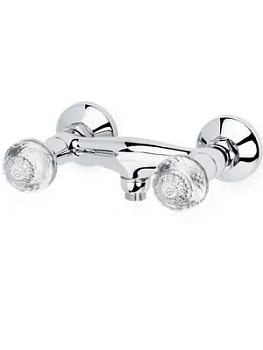 Смеситель Boheme 274-FL для душа, настенный, двухзахватный, хром