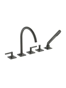 Ideal Standard Смеситель для ванны/душа BD165A5 набортный, двухзахватный, серый