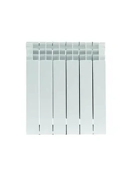 Радиатор STOUT 500 6 секций, биметаллический, боковое подключение, белый SRB-3310-050006