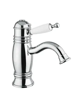 Смеситель для раковины Migliore термостатический, ручка белая, хром ML.OXF-6362.BI.CR