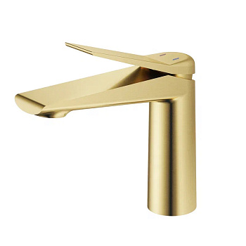 Смеситель для раковины ESKO SHA26Gold однозахватный, низкий излив, без д/к, цвет: золото