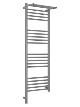 СУНЕРЖА с полкой Полотенцесушитель 1200х400 сатин МЭМ левый 071-6006-1240