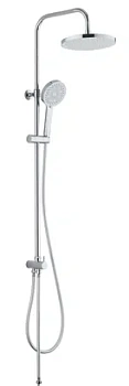 Душевой комплект ESKO ST1300 телескопическая стойка 930-1400мм, верхний/ручной душ, цвет: хром