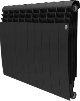 Радиатор биметаллический, 10 секций ROYAL THERMO Noir Sable ВШГ:574х800х87 1710Вт черный