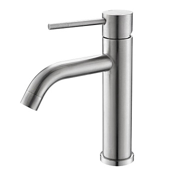 Смеситель для раковины VODA однозахватный, низкий излив 73мм, цвет: хром VSL26M