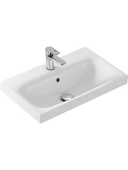 Раковина мебельная Cersanit SLIM 60 600х375х225 с 1 отверстием, белая S-UM-MOD6OSL/1(P-UM-MOD6OSL/1)