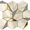 Marvel Edge Gold Hex Gris-Calacatta 25,1x29
