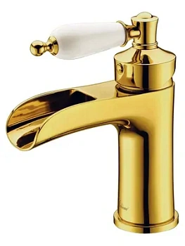 Смеситель Boheme 211 для раковины, на 1 отверстие, однозахватный, золото