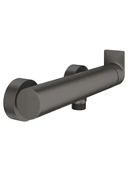 Смеситель для душа Aqueduto GEO0745 настенный, однозахватный, без излива, сталь оружейная