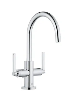 Смеситель KLUDI Puristic для умывальника, двухзахватный, хром 201180515