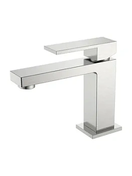 Смеситель Boheme 471-NB для раковины, на 1 отв,однозахватный, фикс излив, никель брашированный