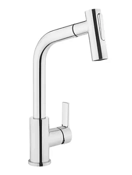 Смеситель для кухни Vitra однозахватный, высокий выдвижной излив 249мм, цвет:хром A42146EXP