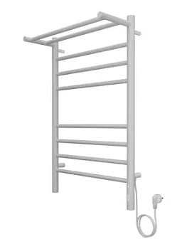Полотенцесушитель TERMINUS П8 с/п (ШВ:532х800) электро, диммер, Ral 9003 белый мат. 4670078554208