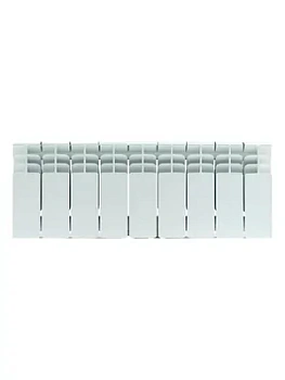 Радиатор STOUT 200 9 секций, биметаллический, боковое подключение, белый SRB-3310-020009