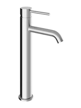 Смеситель для раковины Aqueduto CAN0300 однозахватный, высокий излив 214мм, цвет: хром