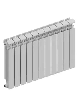 Радиатор алюминиевый RIFAR 500 (565х891х90) 11 секций, 1815 Вт, бок.подкл. белый