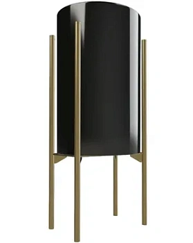 Раковина AeT 360х360х580 без отверстия под смеситель, черная глянцевая L803T0R0VL104