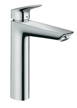 Смеситель Hansgrohe 71091 для умывальника, высокий фиксированный излив, без донного клапана