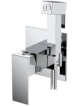 Смеситель встраиваемый CEZARES -DIF-01 однозахватный, с гигиеническим душем, хром