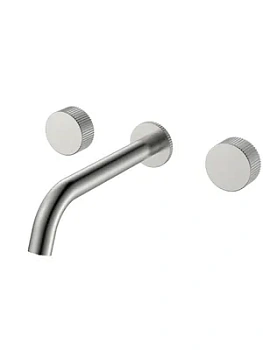 Смеситель Boheme 152-2-NB.3 для раковины, встраиваемый, двухзахватный, ручки:linea,никель браш