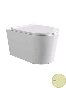 Унитаз подвесной Alice 500х350 безободковый, без крепежа и сиденья, имбирть матовый 22300146