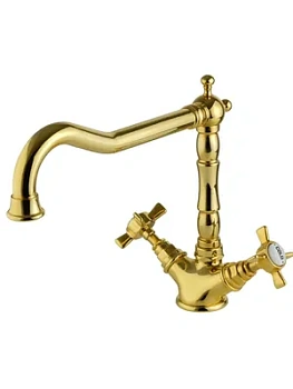 Смеситель для кухни Migliore Cucina двухзахватный, золото ML.CUC-851.DO