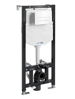 Инсталляция для унитаза WasserKRAFT с клавишей смыва, белый глянцевый 10tlt.010.me.wh03