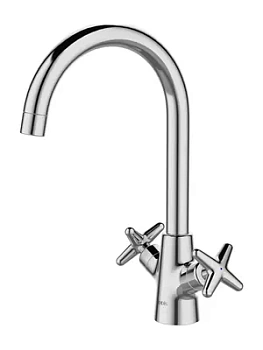 Смеситель для кухни Iddis двухзахватный, никель-хром ACRSB00i05