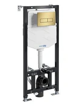 Инсталляция для унитаза WasserKRAFT с клавишей смыва, цвет: золото матовое 10TLT.010.ME.MG03
