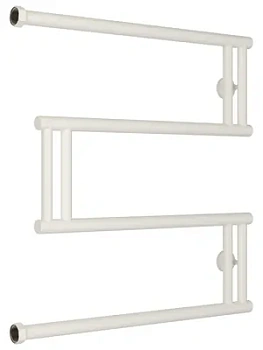 СУНЕРЖА model "M+" Полотенцесушитель 600x600 верт. подкл. белый матовый, 30-4050-6060