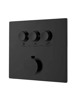 Смеситель для душа Vincea 200х180 встраиваемый,термостатический,трехфункциональный,черный VSCV-431MB