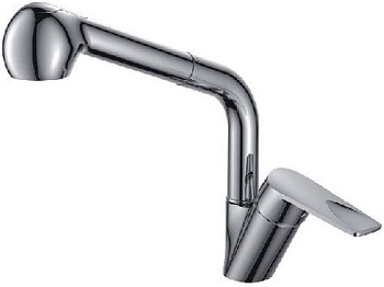 Смеситель Ledeme Н40 для кухни, однозахватный, с выдвижным изливом, хром L6040
