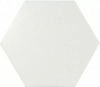 Scale Hexagon White Matt 12.4X10.7