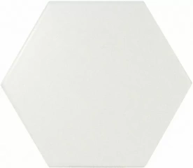 Scale Hexagon White Matt 12.4X10.7