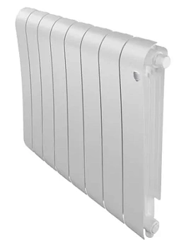 Радиатор биметаллический 8 секций ROYAL THERMO VR80 нижнее подкл, 1376 Вт Bianco Traffico