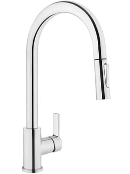 Смеситель для кухни Vitra однорычажный с выдвижным изливом высотой 189мм, хром A42145EXP