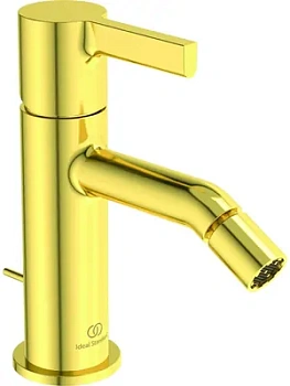 Ideal Standard Смеситель для биде BC784A2 однозахватный, донный клапан, шлифованное золото