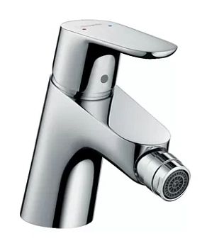 Смеситель Hansgrohe 31922 для биде с фиксированным изливом, с нажимным клапаном,однозахв.,хром