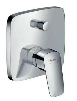 Смеситель Hansgrohe 71407000 для ванны/душа, встраиваемый, внеш. часть, с защитной комбинацией