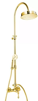 Душевая колонна CEZARES -CD-03/24-M смеситель, верхний, ручной душ, золото