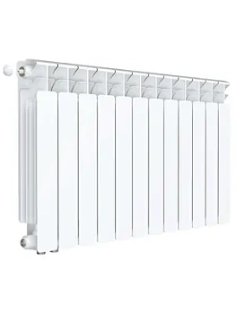 Радиатор биметаллический Rifar Ventil BVL 500 нижнее левое подключ., 12 секции, 2364 Вт, белый