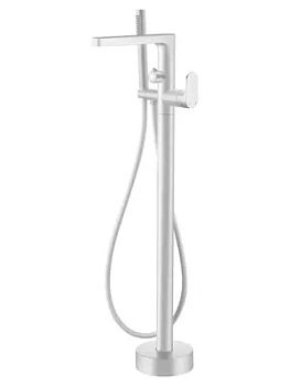 Смеситель Boheme 459-MW для ванны/душа, напольный, однозахватный, с ручным душем, белый мат