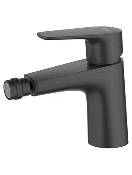 Смеситель для биде Aquatek AQ1118MB однозахватный, низкий излив 82мм, цвет: черный матовый