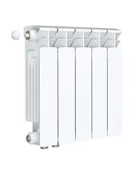 Радиатор биметаллический Rifar Ventil BVL 350 нижнее левое подключение, 5 секции, 695 Вт