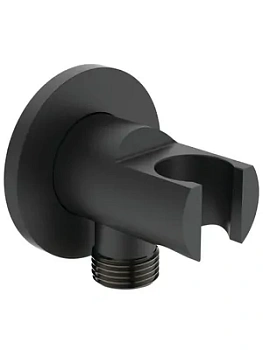 Ideal Standard Держатель с подключением для душевой лейки BC807XG черный матовый