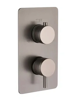 Смеситель Boheme 135-3-GM для душа, встраиваемый, на 3 потребителя, графит