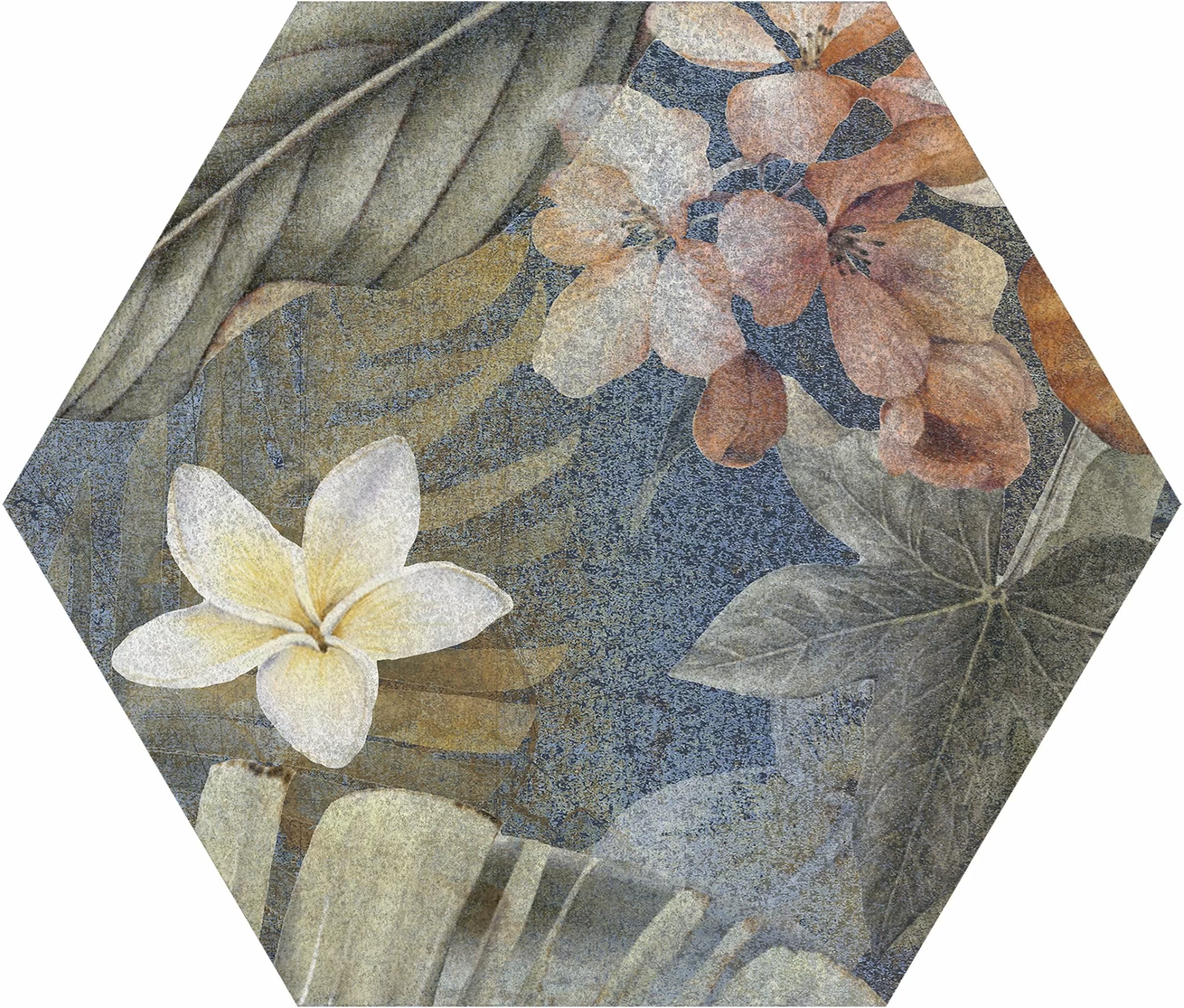 Hibiscus Hexa Blue 23.2X26.7 матовая