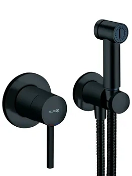 Набор KLUDI смеситель, гигиенический душ, черный матовый 389983976