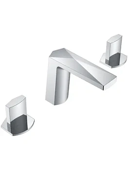 Смеситель Boheme для раковины, на 3 отверстия, двухзахватный, хром 150-CR-ICE