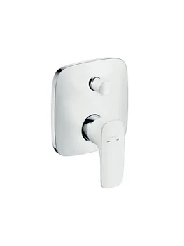 Смеситель Hansgrohe 15445400 для ванны/душа, однозахватный, встраиваемый, хром/белый